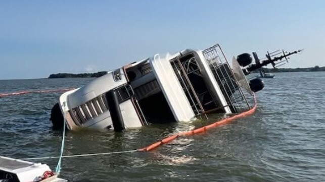 $8 Million Yacht Capsizes Near Annapolis