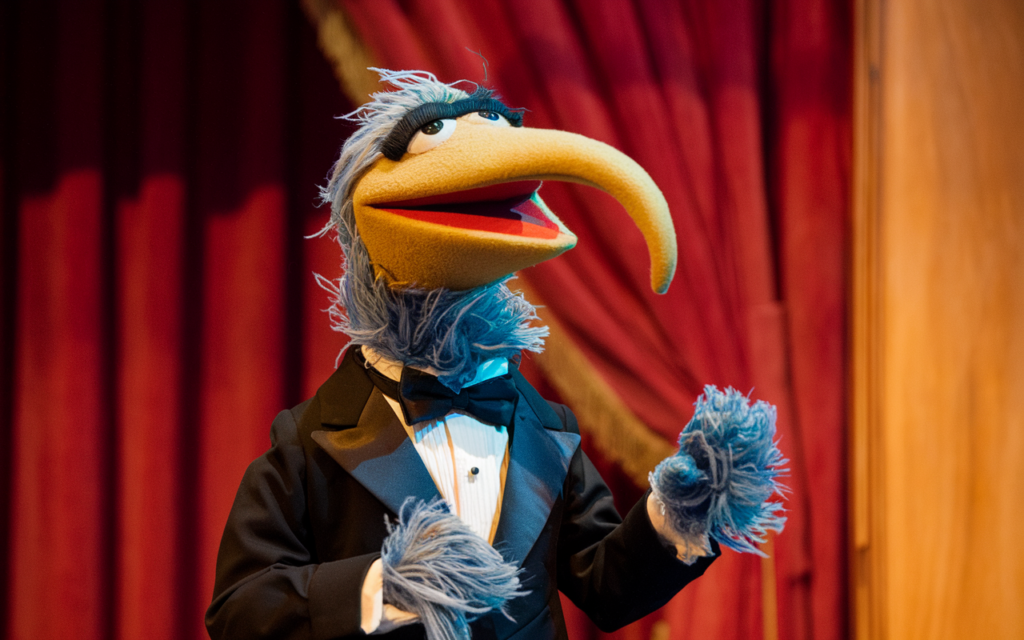 Muppet with Long Hooked Beak